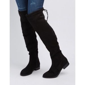 Charlotte Russe Knee High Tie Boots